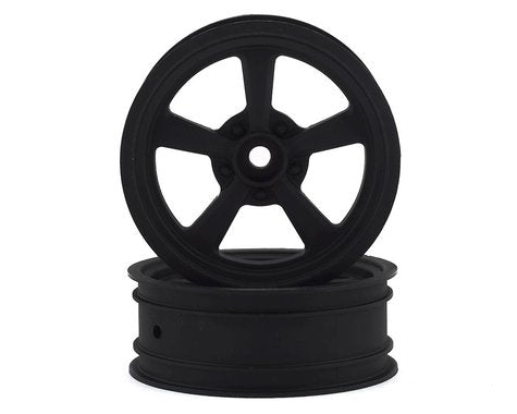 Team Associated DR10 Drag Racing Front Wheels (Black) (2) (ASC71079) Amain Hobbies