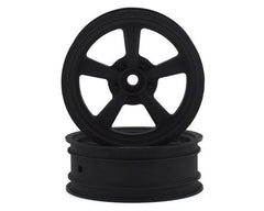 Team Associated DR10 Drag Racing Front Wheels (Black) (2) (ASC71079) Amain Hobbies