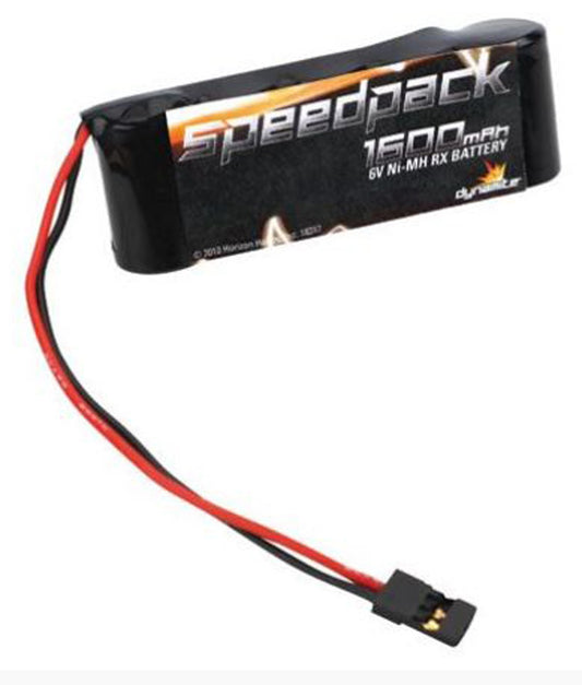 Dynamite 1600mAh 6V  NiMH Receiver Pack, 5 Cell Flat (DYN1452)