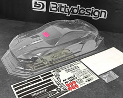 Bittydesign M-550 1/10 Pro No Prep Street Eliminator Drag Racing Body (Clear) (BDYDG-M550)