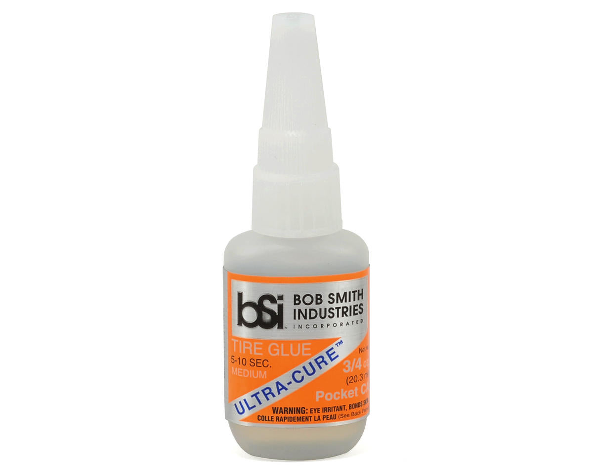 Bob Smith Ultra Cure Tire Glue Medium Thin CA 1oz (BSI-129)