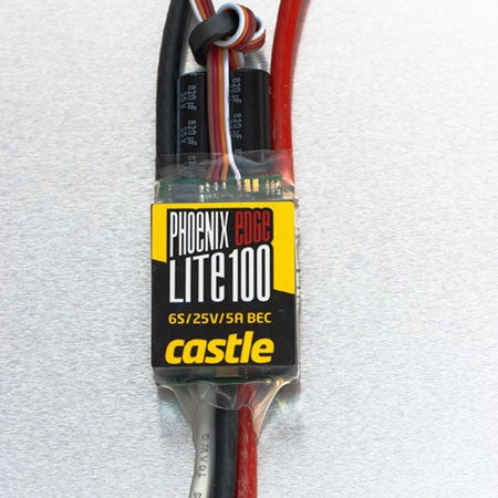 Castle Creations Edge Lite 100-Amp 34V ESC w/5 Amp BEC (CSE010011100)