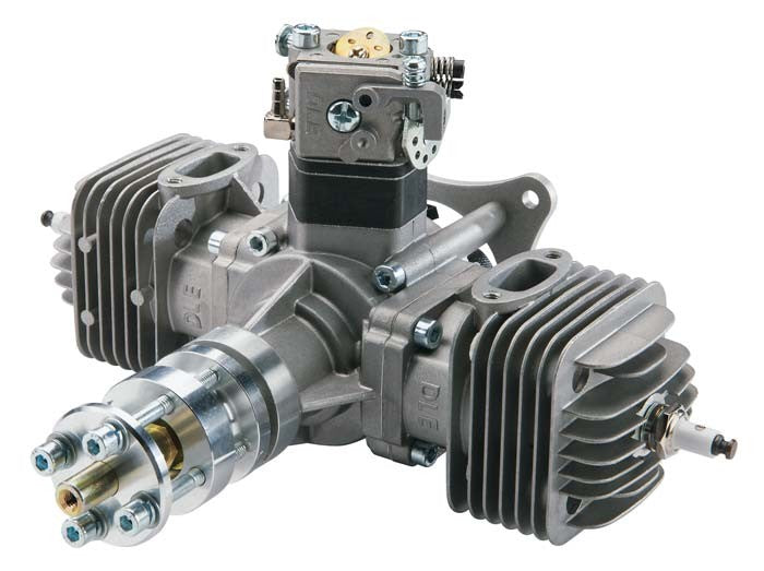 DLE-60cc Twin Gas Engine w/EI & Mufflers (DLEG0060)