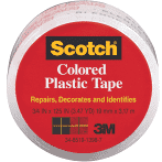 Scotch Colored Plastic Tape (Black) 1 1/2" (29890)