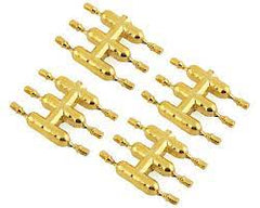 DS Racing Drift Element Scale Lug Nuts (Gold Chrome) (24) (Short) (DSC-DEN-1GC) Amain Hobbies