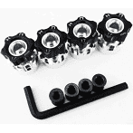 Hot Racing Hex Hub Adapters 12mm to 17mm W/ 6mm Offset (WH17HS01) Hot Racing