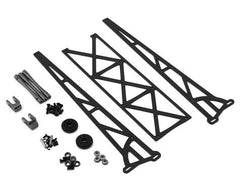 DragRace Concepts 10" Slider Wheelie Bar w/Plastic Wheels (Grey) (DRC-390-0003)