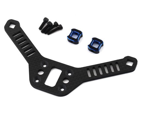 DragRace Concepts DR10 Carbon Fiber 24mm Extended Rear Body Mount Kit (Blue) (DRC-418-0002)