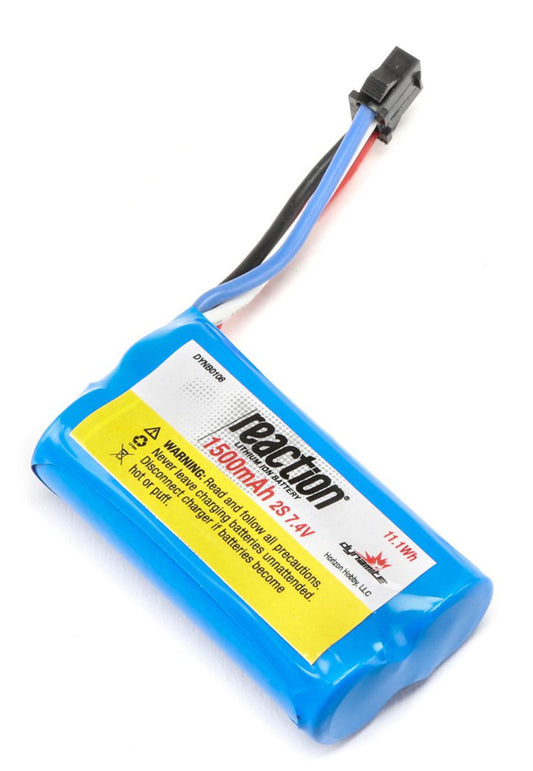 Dynamite 2S 1500mAh 7.4V  LiIon: PRB React 17 (DYNB0108)