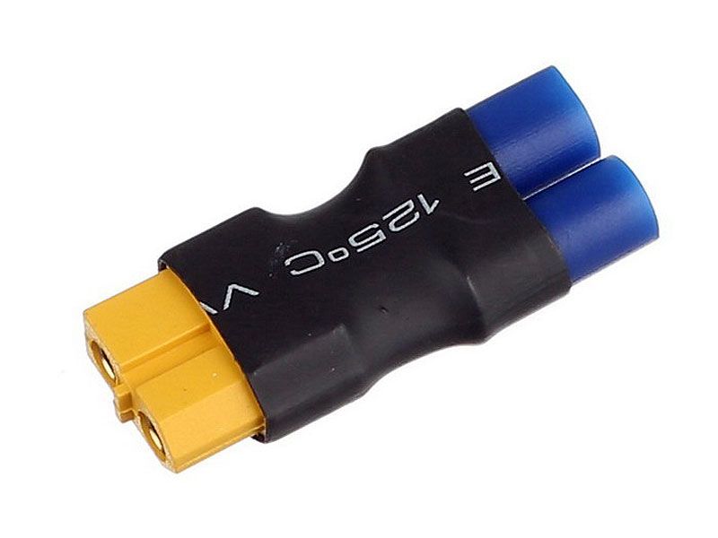FRC1014A: EC3 Male to XT60 Female Adaptor Short KNT RC