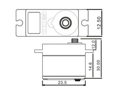 EcoPower 640T 13g Waterproof Metal Gear Digital Sub Micro Servo (TRX-4) (ECP-640T)