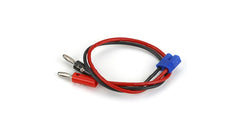 E-flite EC3 Device Charge Lead with 12" Wire & Jacks, 16 AWG (EFLAEC312)