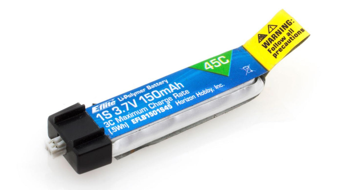 E-flite 1S 150mAh 45C 3.7V LiPo Battery (EFLB1501S45)
