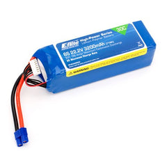 E-flite 6S 3200mAh 30C 22.2V LiPo, 12AWG EC3 (EFLB32006S30)