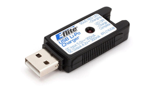 E-flite 1S USB Li-Po Charger, 300mA (EFLC1008)