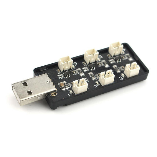 Emax Charger 6-Port 1s LiPo USB PH2.0 (IQB-FS-09)
