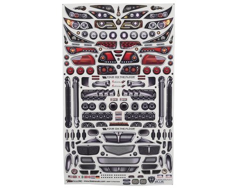 Firebrand RC Remix On-Road Decal Sheet (8.5x14") Amain Hobbies