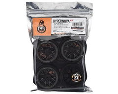 Firebrand RC Hypernova RT9 Pre-Mounted On-Road Tires (4) (Gun Metal) (FBR1WHEHYP527)