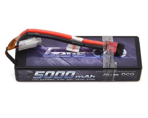 Gens Ace 2S Stick 50C LiPo Battery w/T-Style Connector (7.4V/5000mAh) (Type 2)