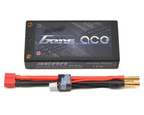 Gens Ace 2s LiPo Battery Pack 60C w/4mm Bullet (7.4V/3500mAh)