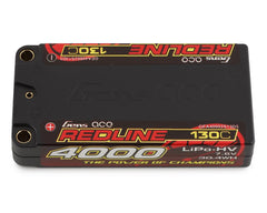 Gens Ace Redline 2S LiHV LiPo LCG Battery 130C (7.6V/4000mAh) w/5mm B u l l e t s (GEA40002S13D5)