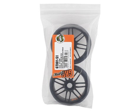 GRP GT - TO1 Revo Belted Pre-Mounted 1/8 Buggy Tires (Black) (2) (S1) w/17mm Hex