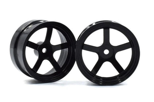REVE D: Drift Wheel DP5 (Black, Offset 8, 2pcs) (RW-DP5K8) Vertex RC