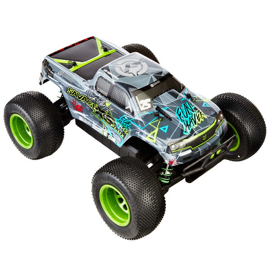 HPI Savage XS, Flux Vaughn Gittin Jr Fun-Haver RTR, 4WD, w/2.4GHz Radio System (HPI115967)