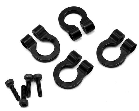 Hot Racing 1/10 Scale Aluminum Black Tow Shackle D-Rings (4) (ACC80801)
