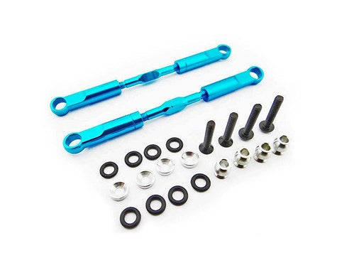 Hot Racing 89mm Aluminum Rear Turnbuckles (Blue) (2) (HRAECT5706)