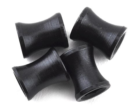 Hot Racing Steel M4 Wheel Barrel Nut Fastener (Black) (4) (RSSLF117X) Amain Hobbies