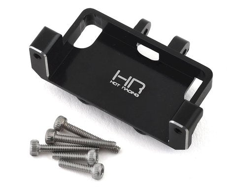 Hot Racing Axial SCX24 Aluminum Steering Servo Mount (Black) (SXTF2401)