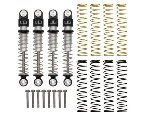 Hot Racing Axial SCX24 Aluminum Threaded Long Travel Shocks (4) (HRASXTF428LT)