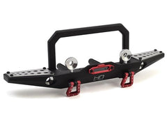 Hot Racing Traxxas TRX-4 Aluminum Front Bumper w/Winch Mount & Light Buckets (TRXF03EMR01)