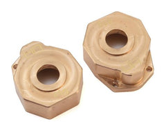 Hot Racing Traxxas TRX-4 Brass Heavy Metal Knuckle Portal Cover (2) (TRXF21HC) Amain Hobbies