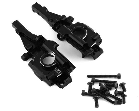 Hot Racing Traxxas 1/16 Revo Aluminum Secure Lock Rear Bulkhead (Black) (HRAVXS12X01)