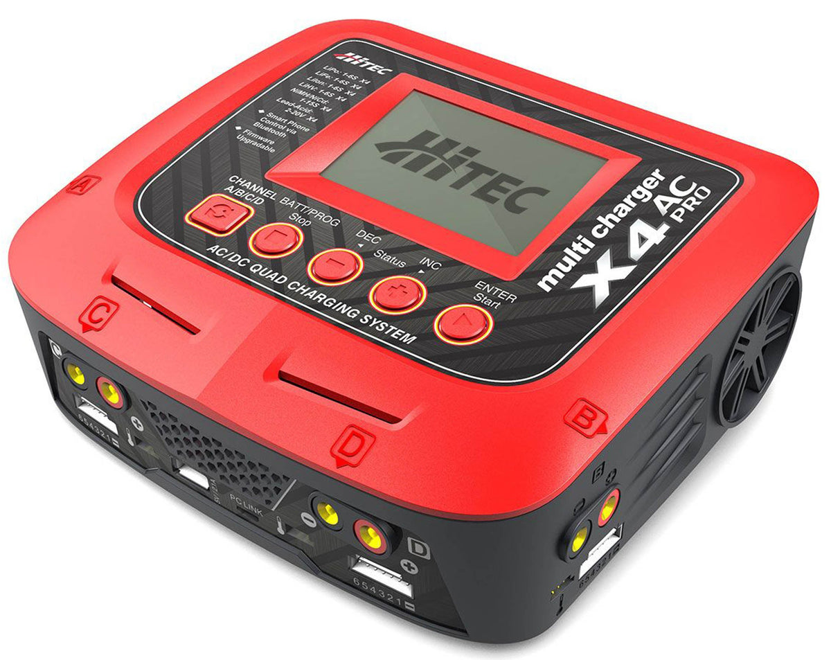 Hitec X4 AC Pro AC/DC 4 Port Multicharger (HRC44254)