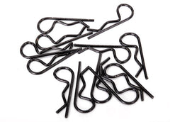 Traxxas Body, Black clips (12) (standard size) (1834A) TRAXXAS