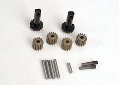 Traxxas Planet Gears (4)Planet Shafts (4)/ Sun Gears (2)/Sun Gear Alignment Shaft (1) (2382)