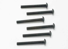 Traxxas Screws, 3x25mm Button-Head Machine (hex drive) (6) (2581) TRAXXAS