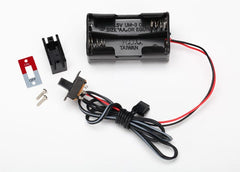 Traxxas Battery Holder, 4-cell/ on-off switch (3170X)