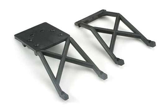 Traxxas Skid Plates, Front & Rear (black) (3623)