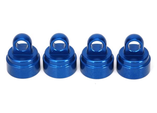 Traxxas Shock Caps, Aluminum (blue-anodized) (4) (fits all Ultra Shocks) (3767A)