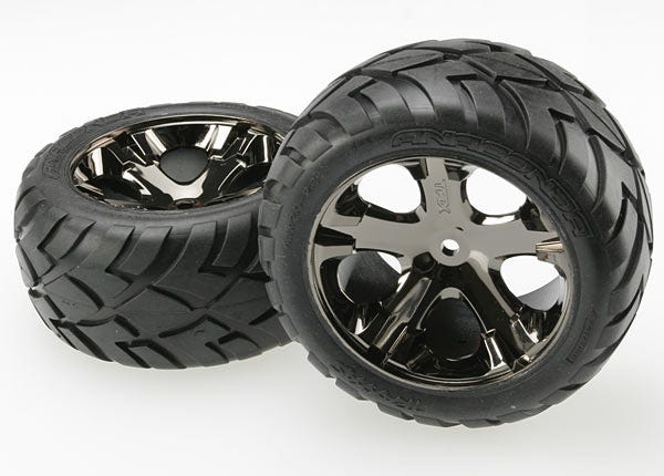 Traxxas Tires & Wheels, Assembled, Glued (3773A) TRAXXAS