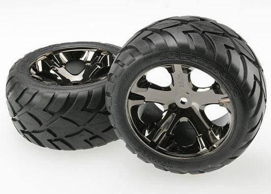 Traxxas Tires & Wheels, Assembled, Glued (3773A) TRAXXAS