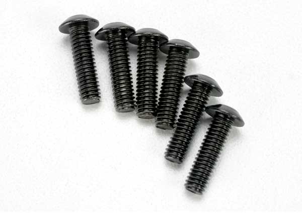 Traxxas Screws, 4x14mm Button-Head Machine (hex drive) (6) (3938) TRAXXAS