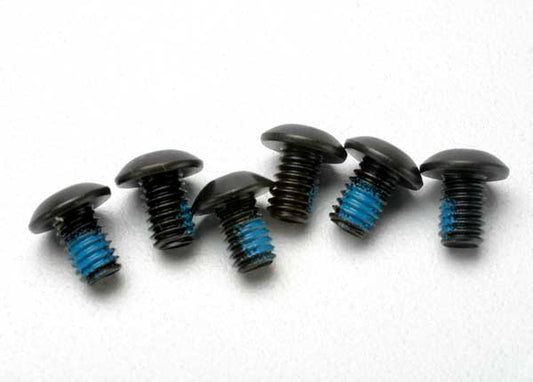 Traxxas Screws, 4x6mm Button-Head Machine (hex drive) (with threadlock) (6) (3939) TRAXXAS