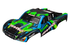 Traxxas Body, Slash 4X4, Green and Blue (painted, decals applied) (6844X)