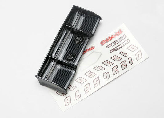 Traxxas Wing, 1/16 E-Revo® (Exo-carbon finish)/ Decal Sheet (7122G)