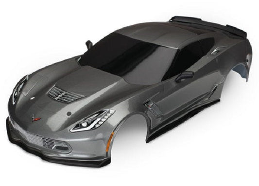 Traxxas Body, Chevrolet Corvette Z06, graphite (painted, decals applied) (8386A)
